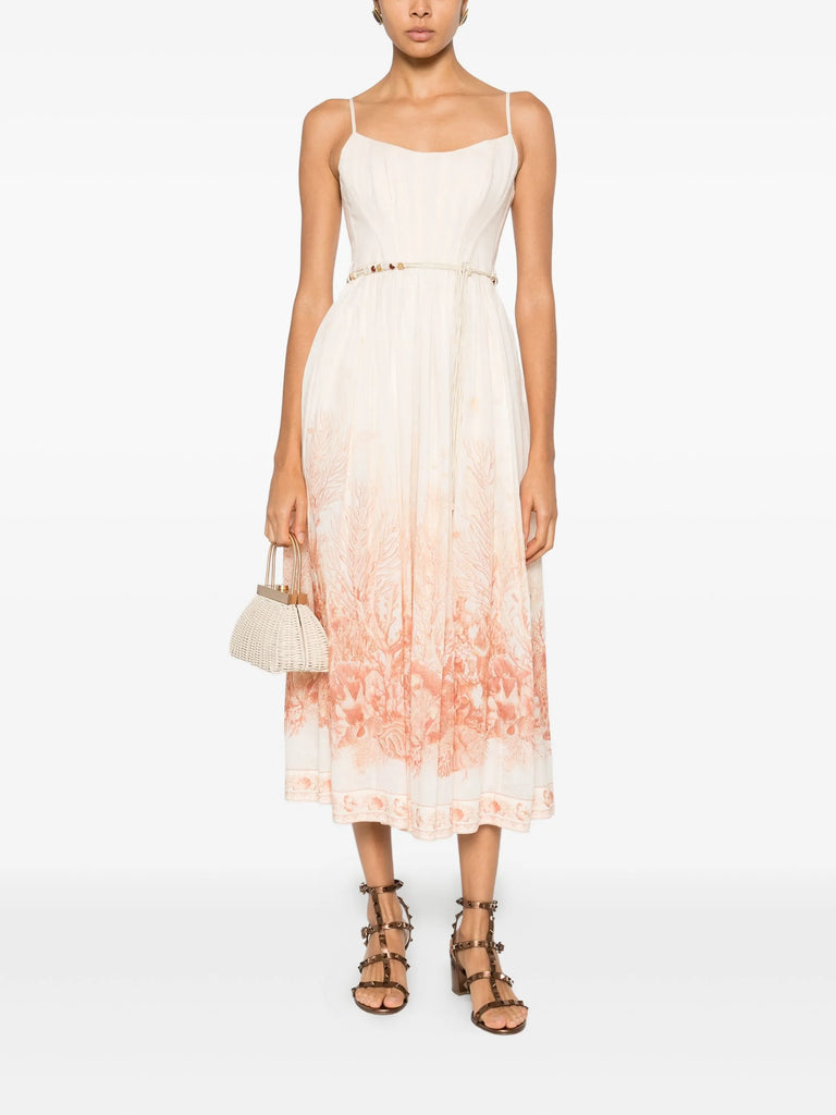 The Wanderlust print midi dress