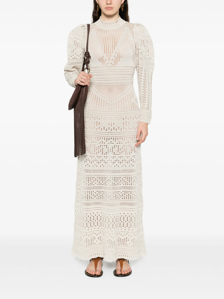 Dione long-sleeve knitted dress
