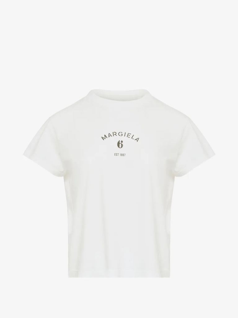 crew-neck printed T-shirt