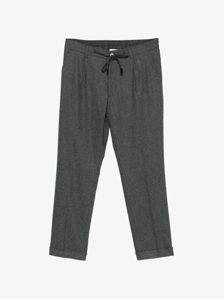 drawstring cuffed trousers