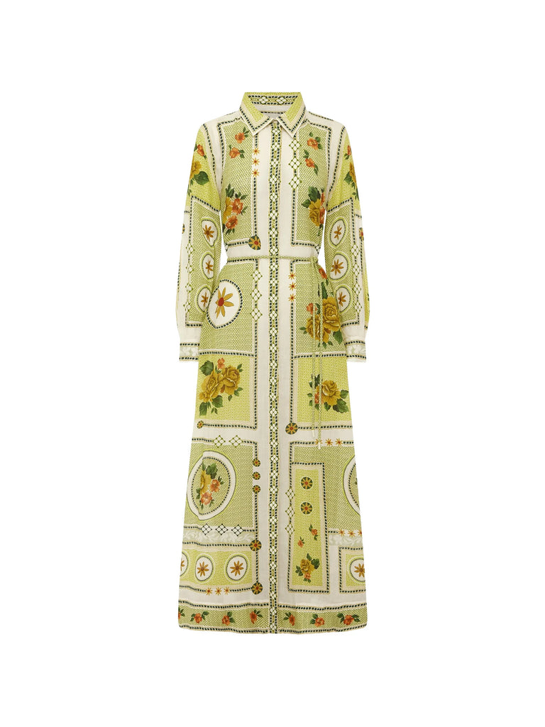 Dixie maxi shirt dress