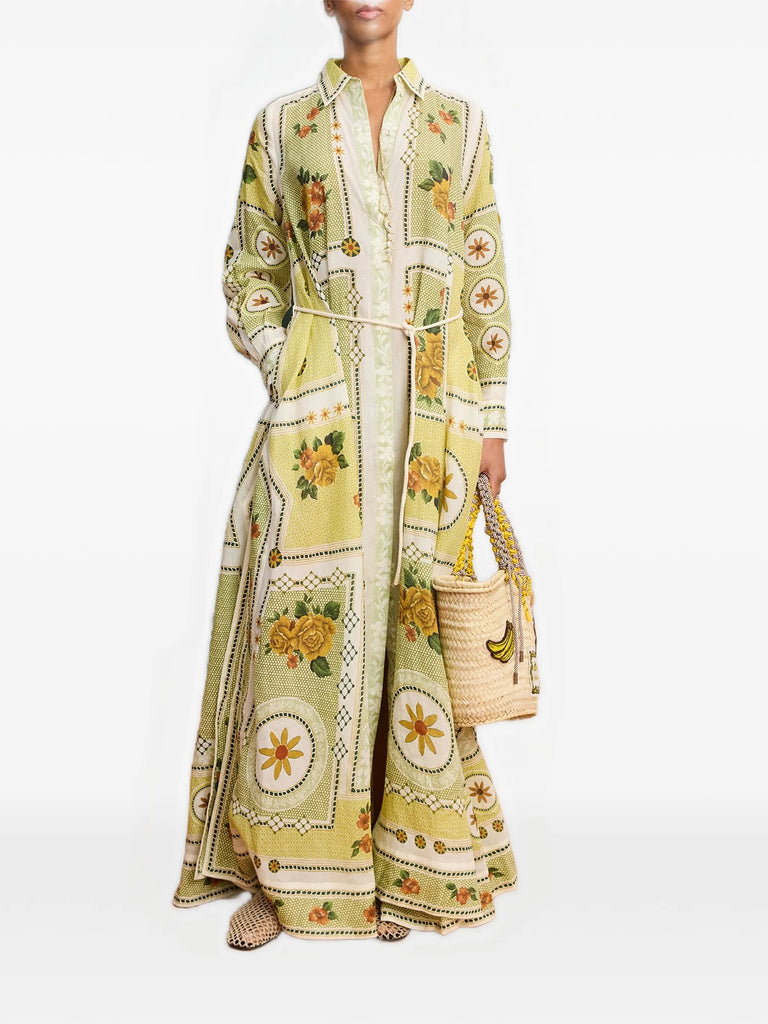 Dixie maxi shirt dress