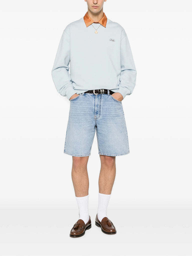 logo-embroidered sweatshirt