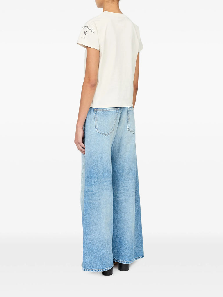 mannequin-print cotton jersey T-shirt