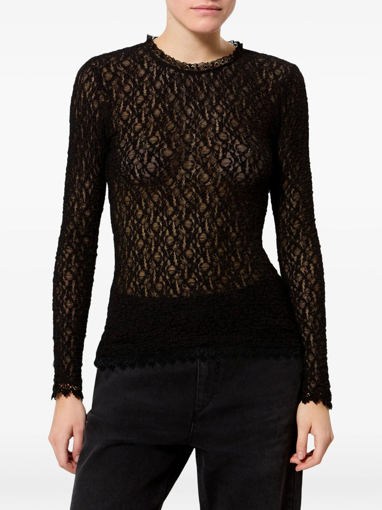 Brany stretch-lace top