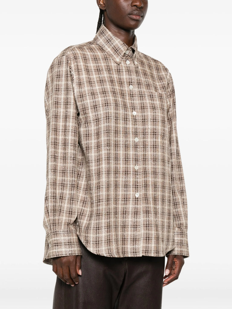 check-pattern shirt