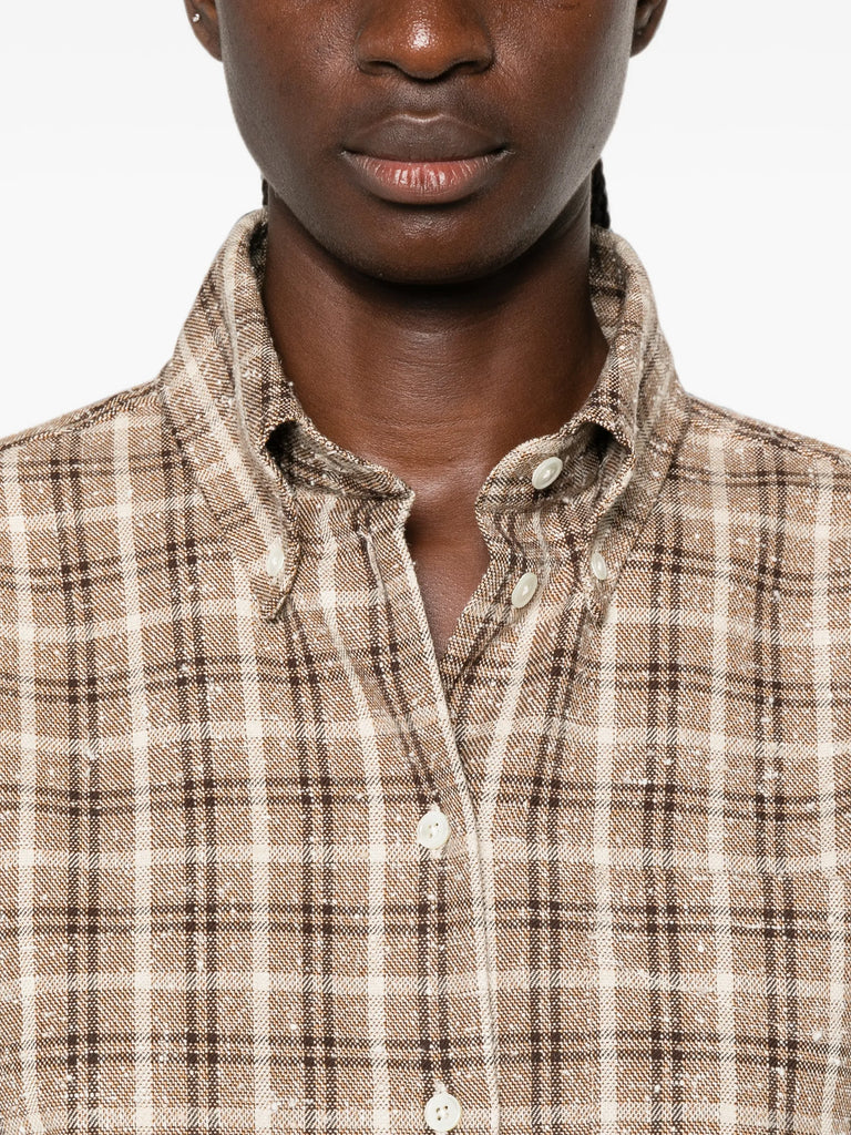 check-pattern shirt