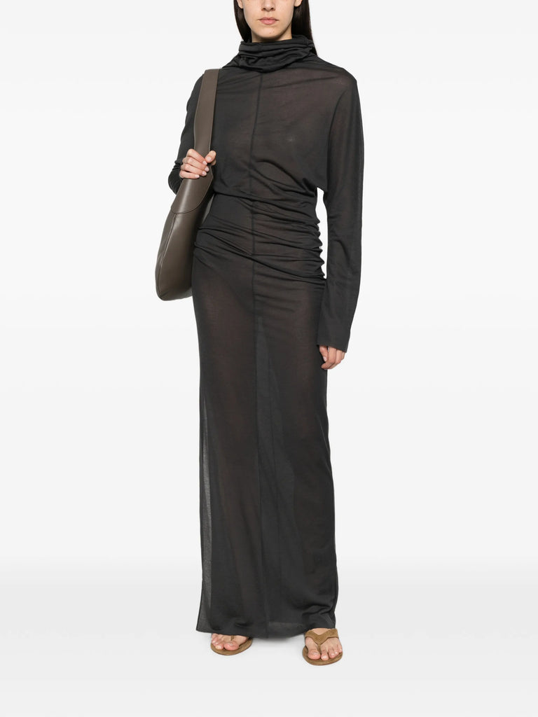 Lola ruched maxi dress
