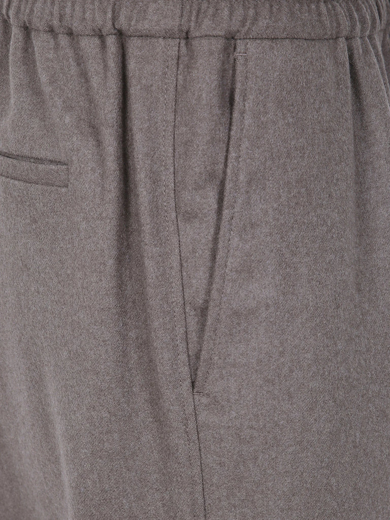 wide-leg drawstring trousers