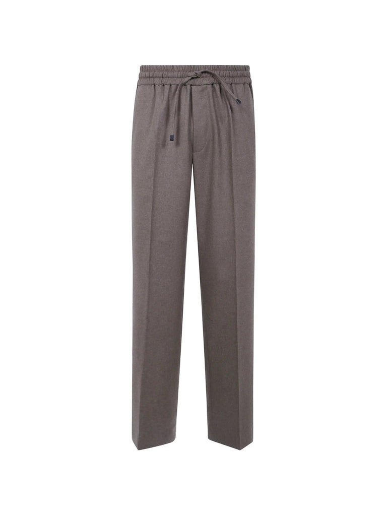 wide-leg drawstring trousers