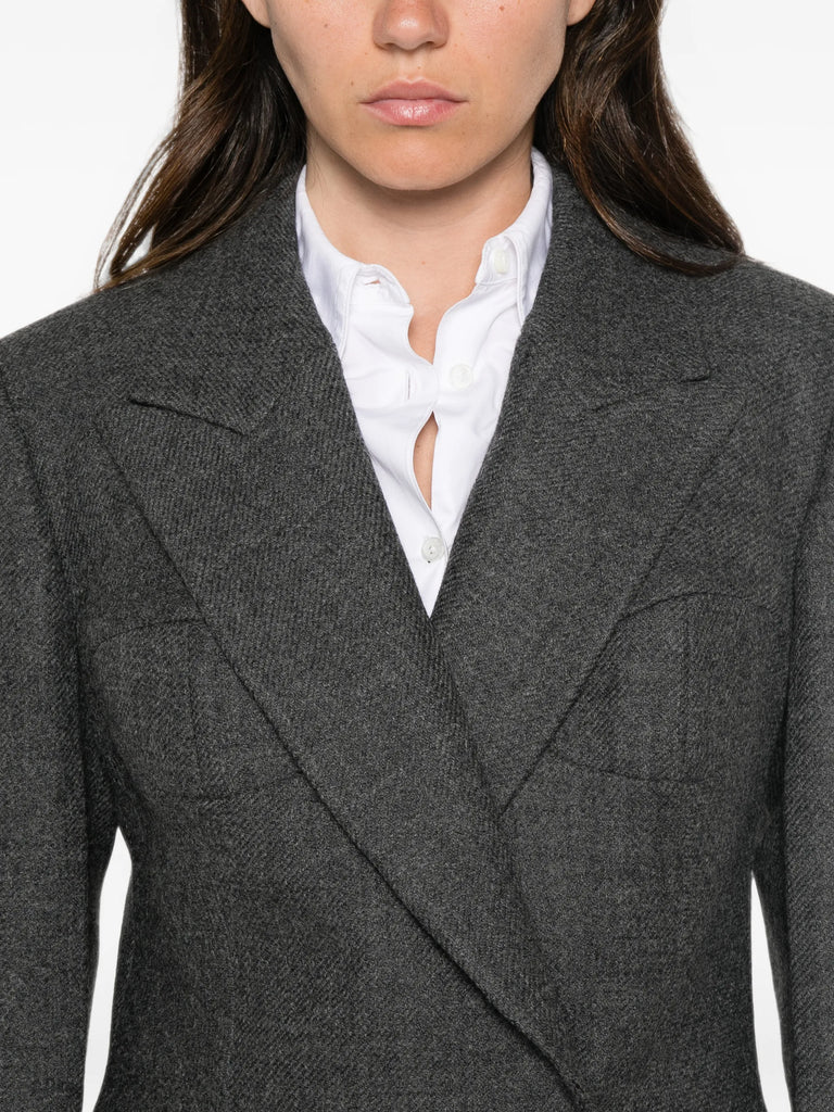 Cup detailed blazer