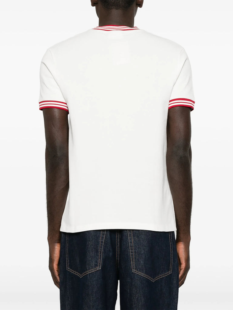 crew neck logo print T-shir
