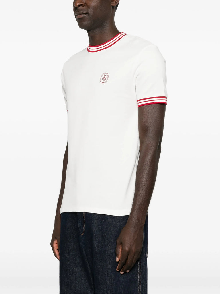 crew neck logo print T-shir