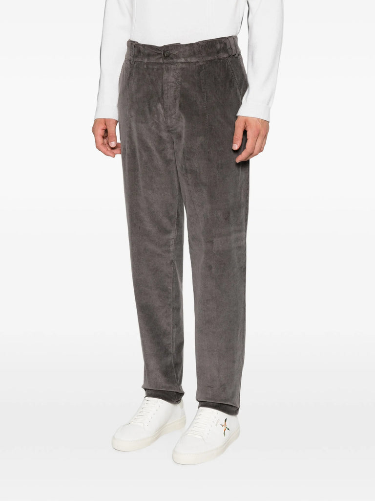 corduroy pleated trousers
