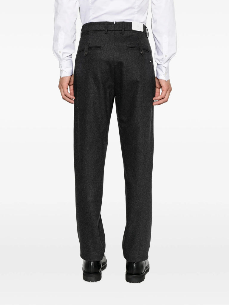 pleated wool trousers