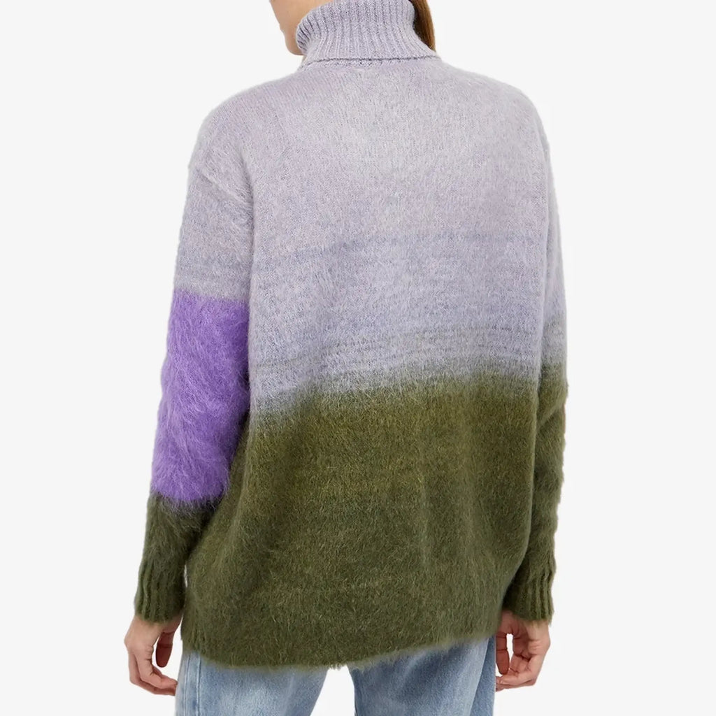 Intarsia-knit logo roll-neck knitwear  jumper