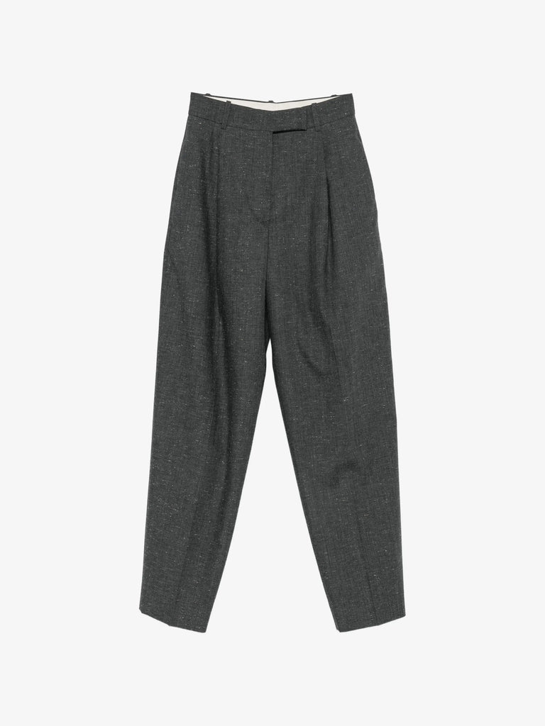 Daria Single pleat straight leg trousers