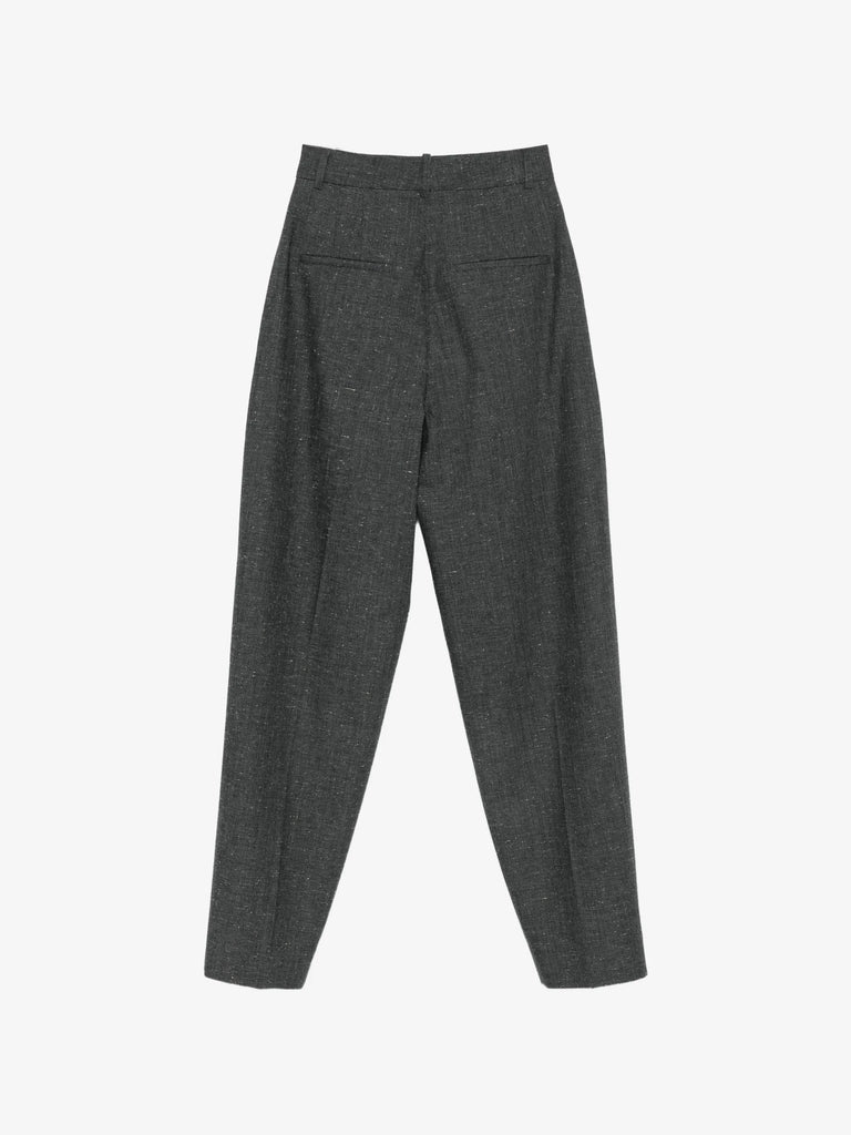 Daria Single pleat straight leg trousers