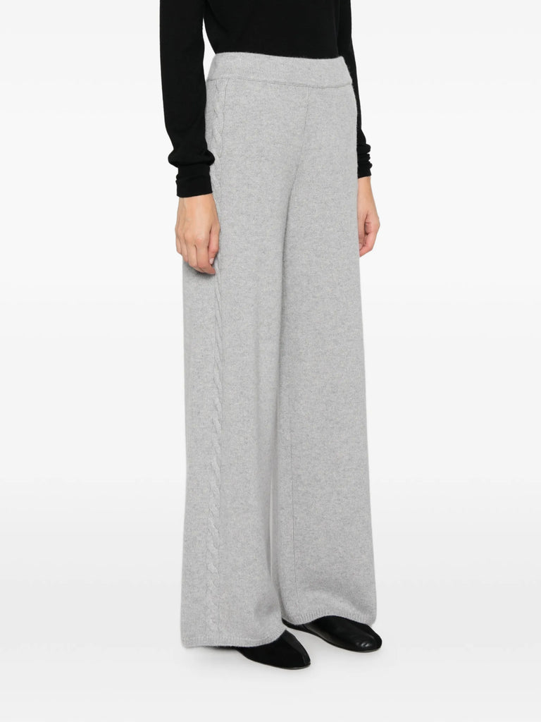 Olanda cable-knit palazzo pants