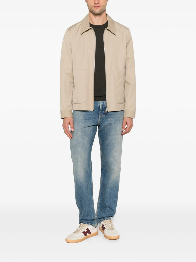 logo-patch straight-leg jeans
