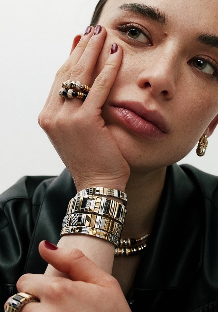 Double Gold Nefertiti Ring