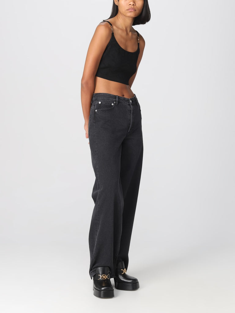 La Greca Medusa '95 knitted crop top