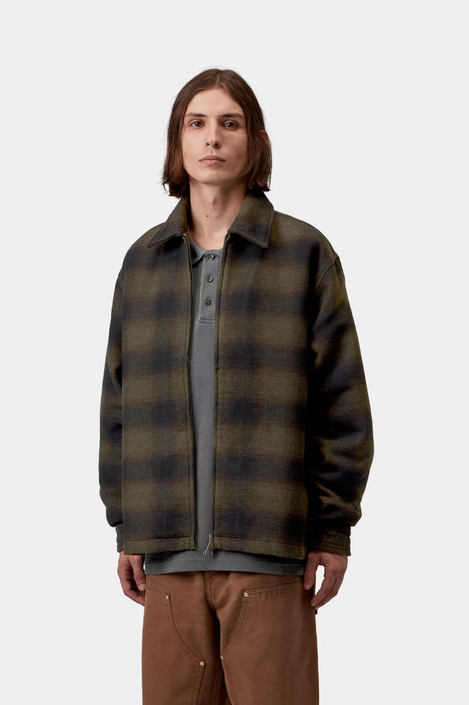 Alton check-pattern twill jacket