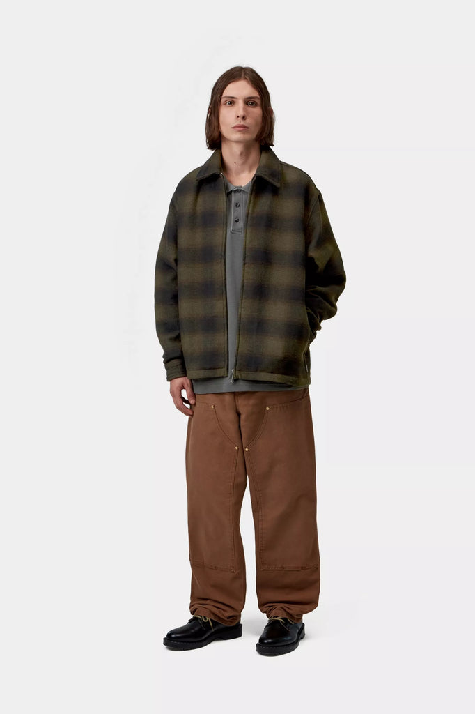 Alton check-pattern twill jacket