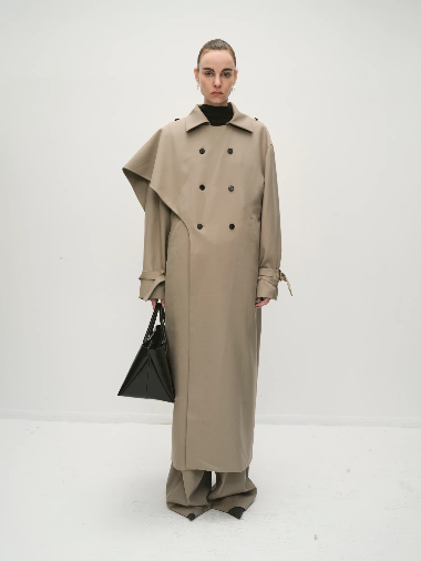 LARISSA WOOL TRENCHCOAT