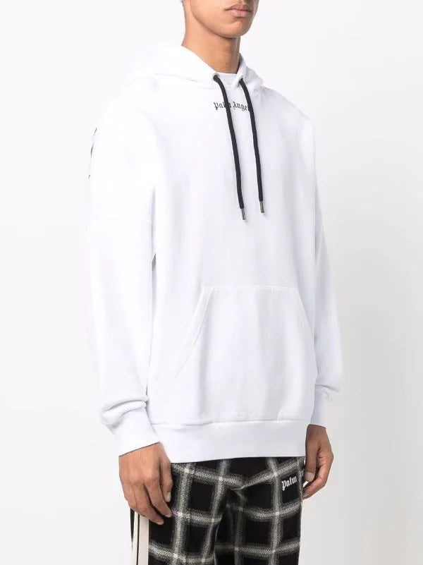 Logo-print drawstring hoodie