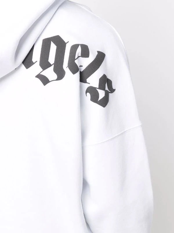 Logo-print drawstring hoodie
