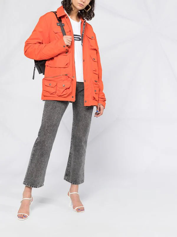 cropped leg mid-rise jeans