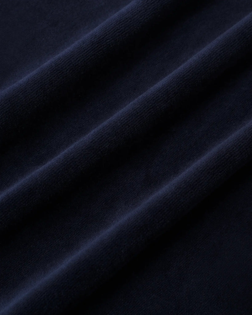 logo-embroidered velvet track jacket