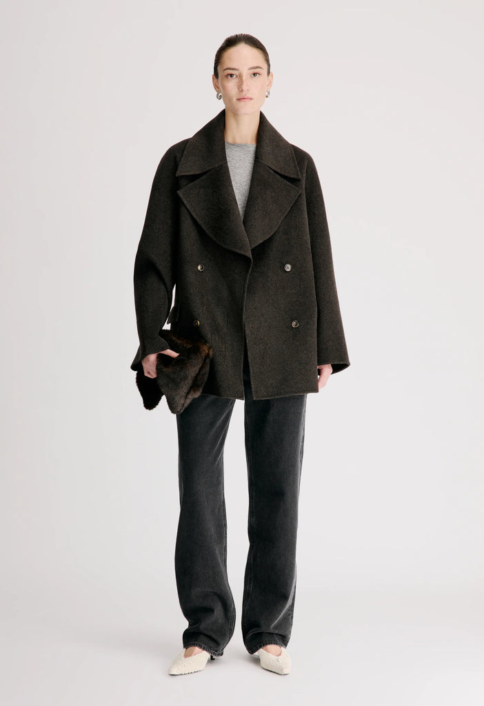 double-breasted notch-lapel jacket