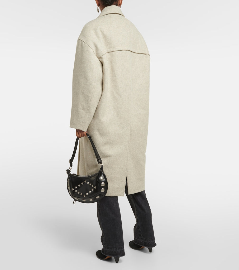 Oversized double-breasted coat