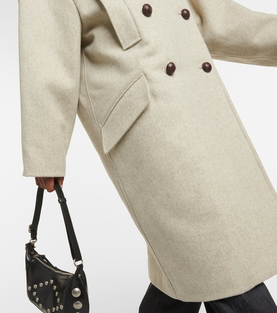 Oversized double-breasted coat