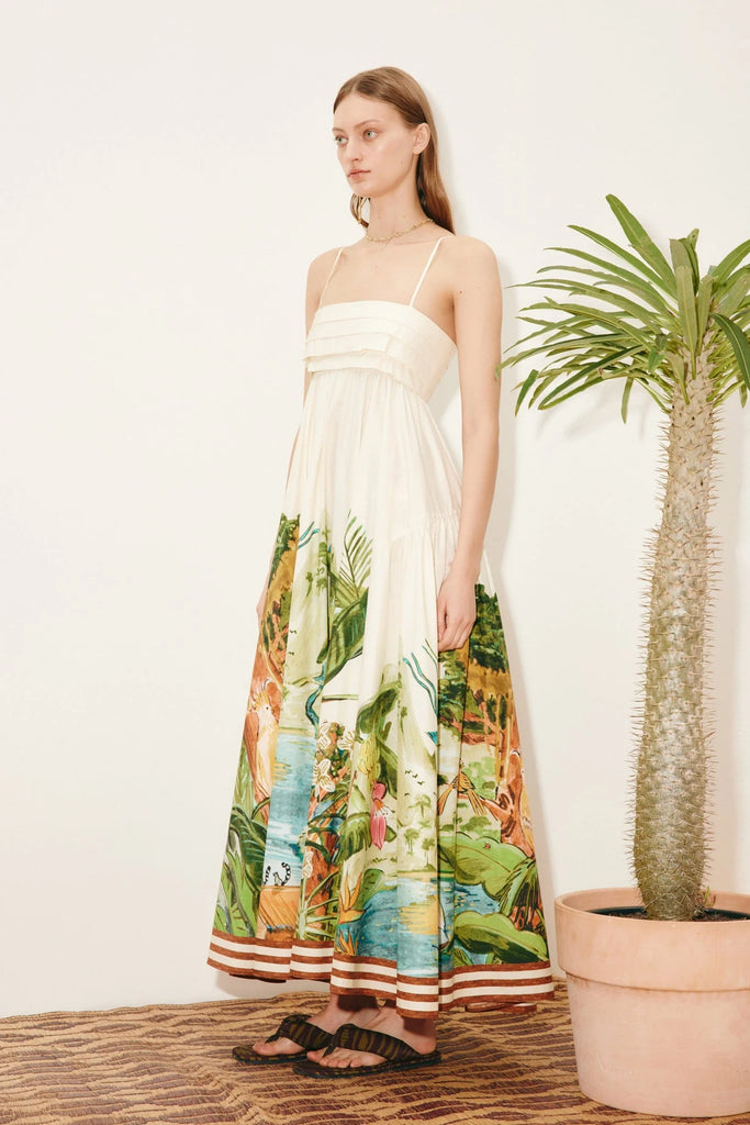 X Mokshini Toucan Tango maxi dress