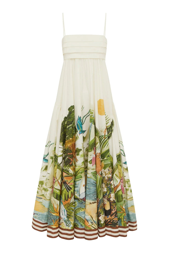 X Mokshini Toucan Tango maxi dress