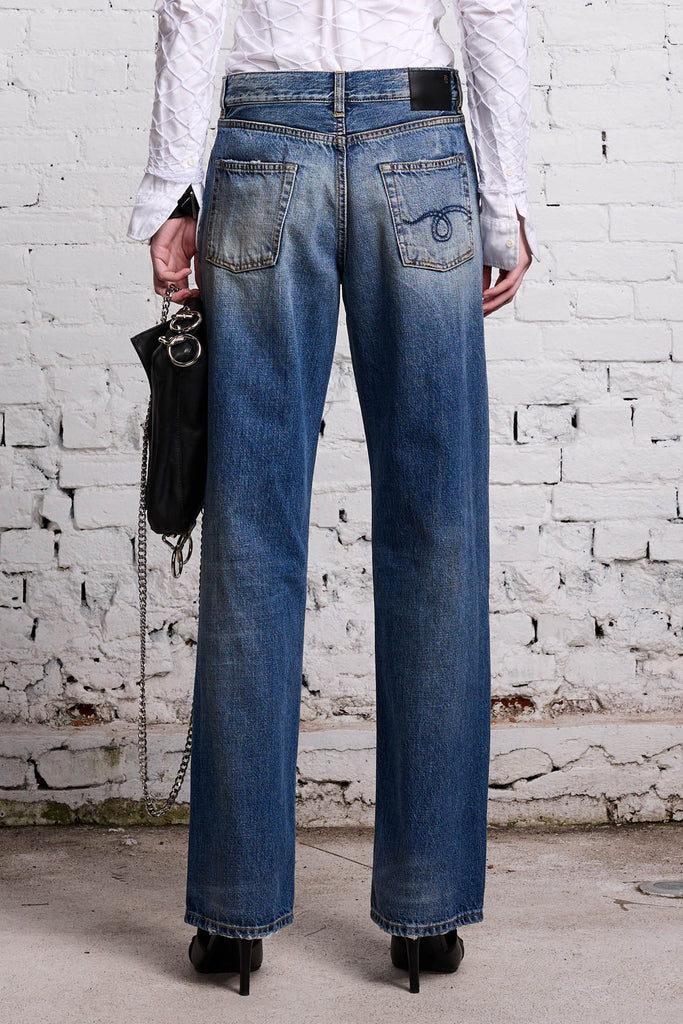 Mid-rise straight-leg Denim Jeans