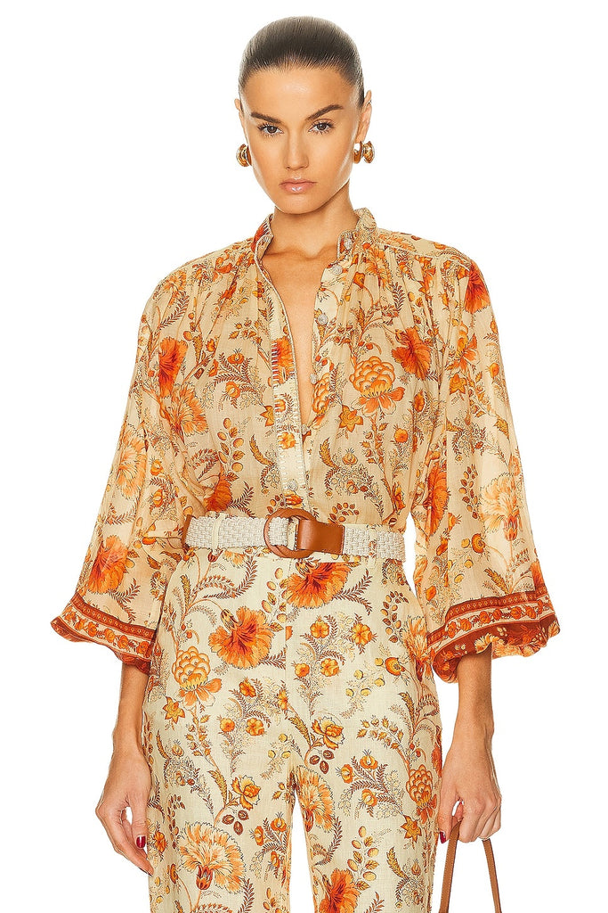 Junie floral-print blouse