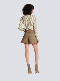 Animal-print tie-waist shirt