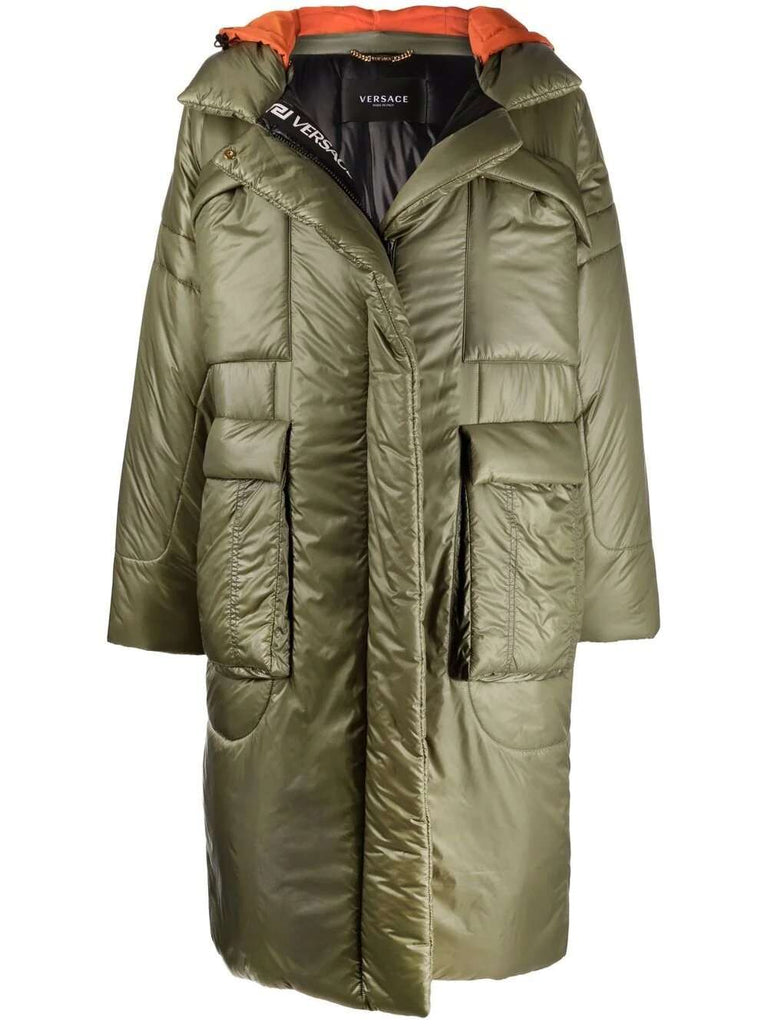 Hooded puffer coat