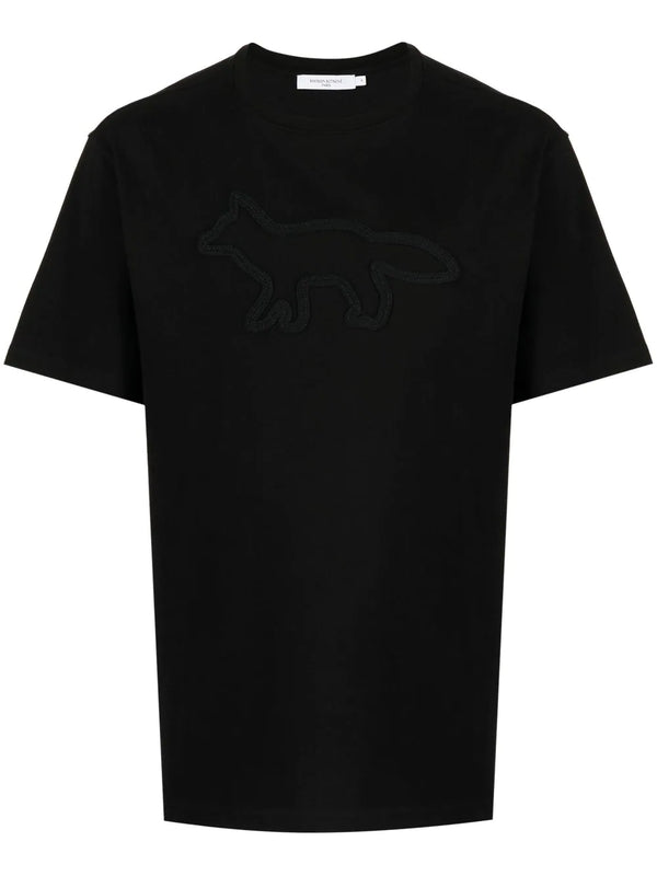 Maison Kitsuné Contour Fox embroidered T-shirt