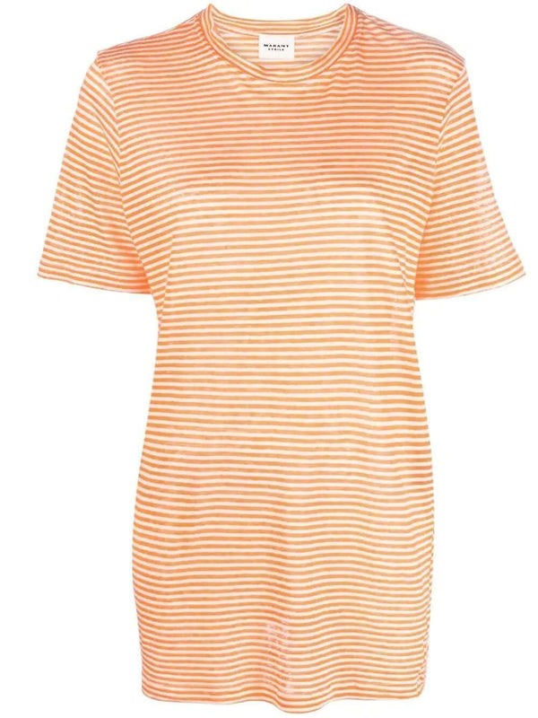 Horizontal-stripe T-shirt
