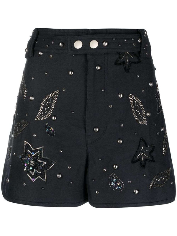Kayneliae embroidered shorts