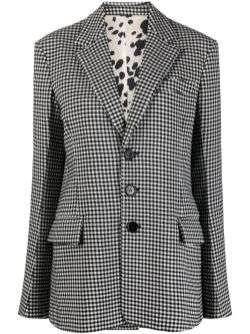Check-pattern blazer