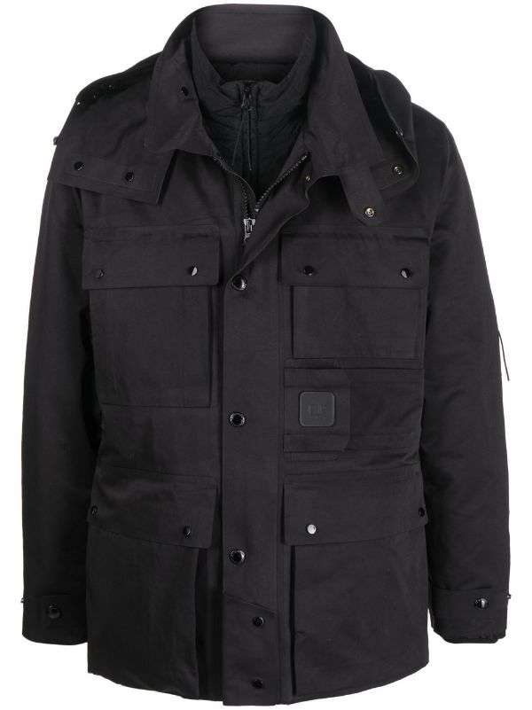 Cargo-pocket zipped jacket