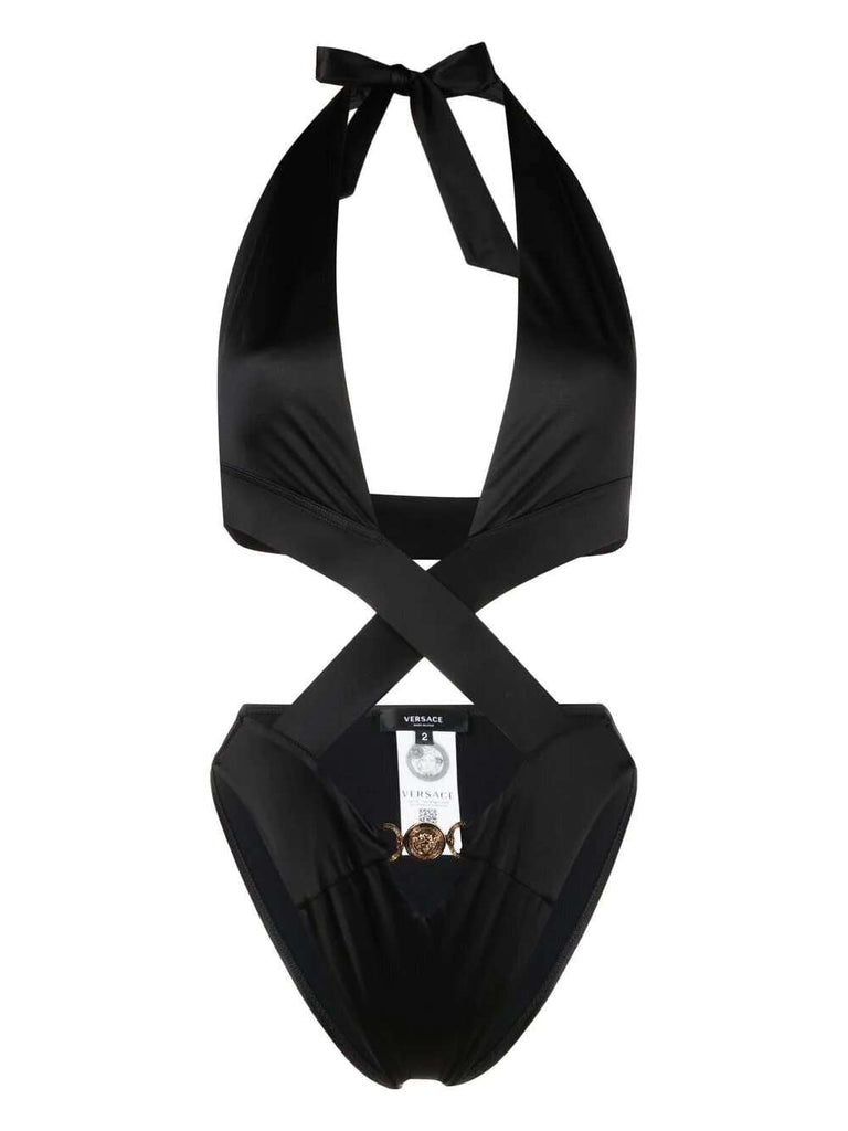 Medusa tie-fastening one-piece