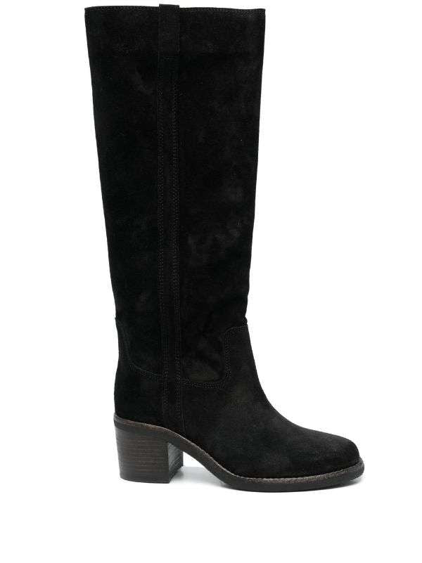 55mm knee-high suede boots