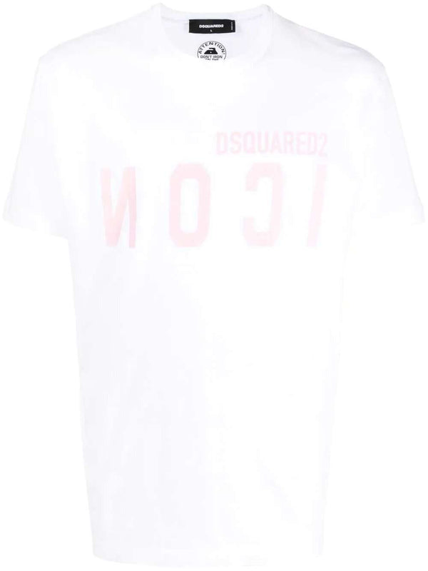 Mirrored-logo T-shirt